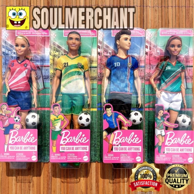 Barbie Ken Soccer Soccer Football Doll Original Mattel Shopee Malaysia