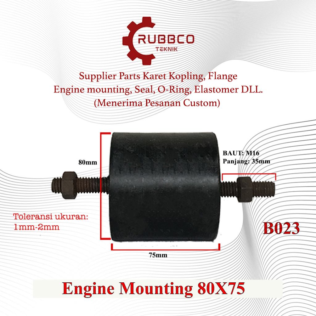 MESIN Engine Mounting/Rubber Engine Mount 80x75 B023 | Shopee Malaysia