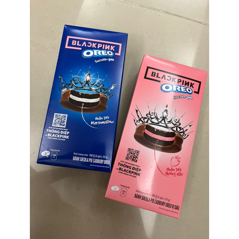 Vietnamese SNACK BLACKPINK CADBURY CHOCOLATE OREO SOCOLA PIE 12