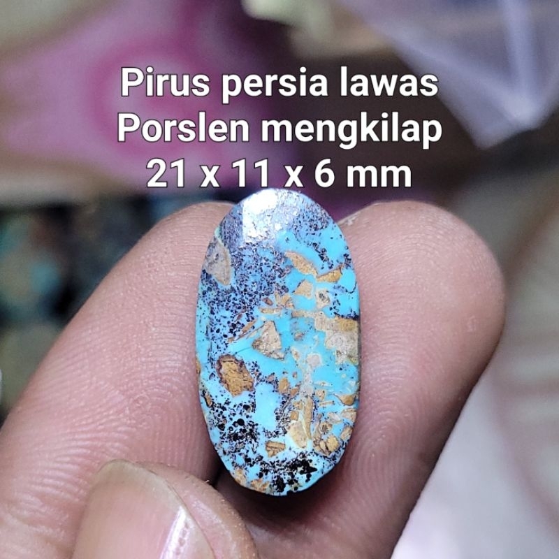 Turquoise agate stone piruz viruz virus firus firuz persian old shiny ...