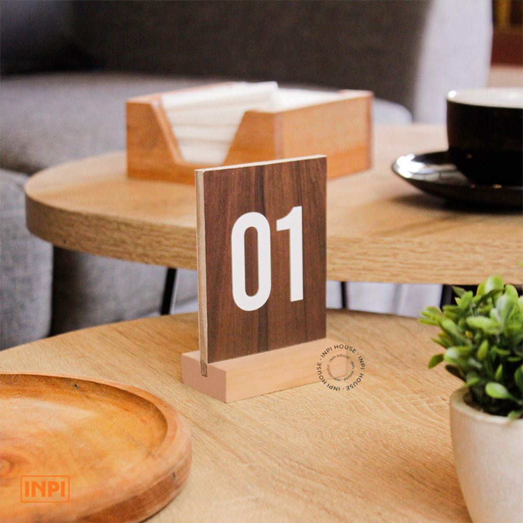 Table Number Dining Table Number sign Table Number sign Shopee