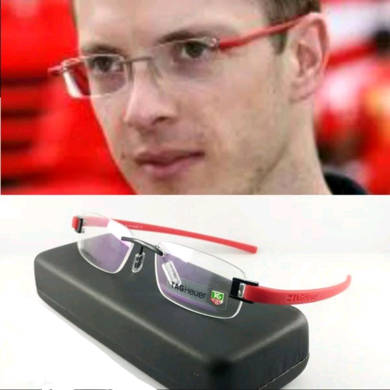 Tag Heuer Rimless Eyeglass Frames Shopee Malaysia