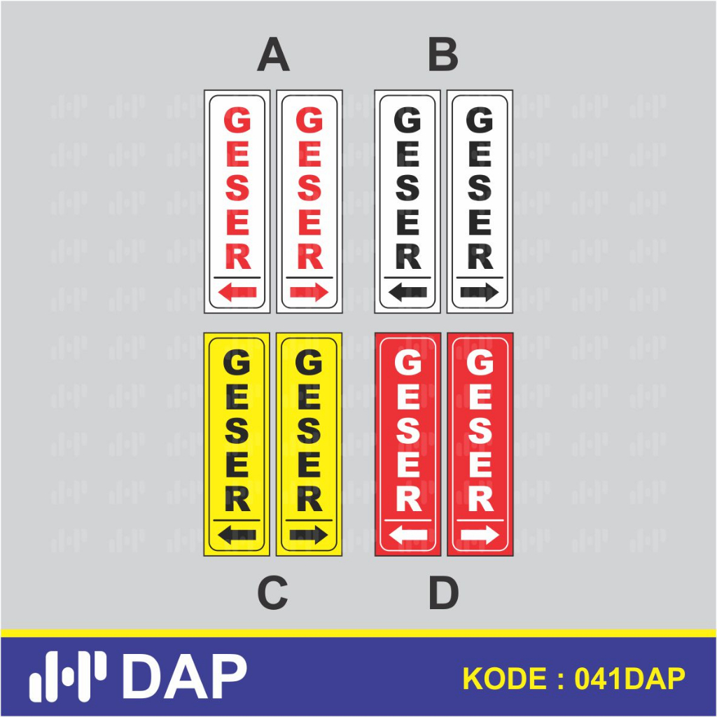 041 - SLIDING STICKER RIGHT LEFT SLIDING DOOR - VYNIL - BEST | Shopee ...