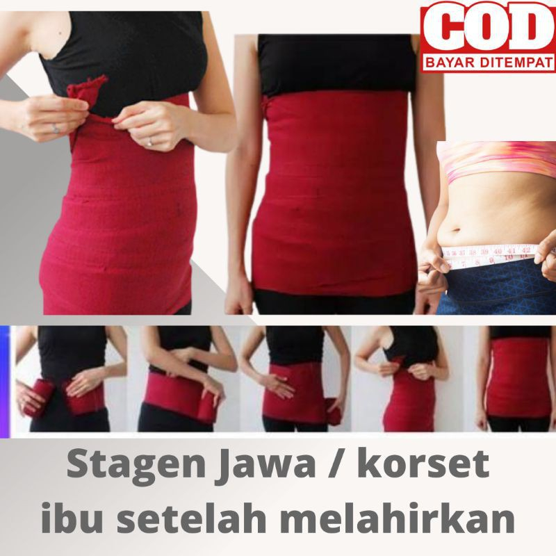 Stagen Lilit Jawa Corset Bengkung Stomach Reducer 5M and 10M | Shopee ...