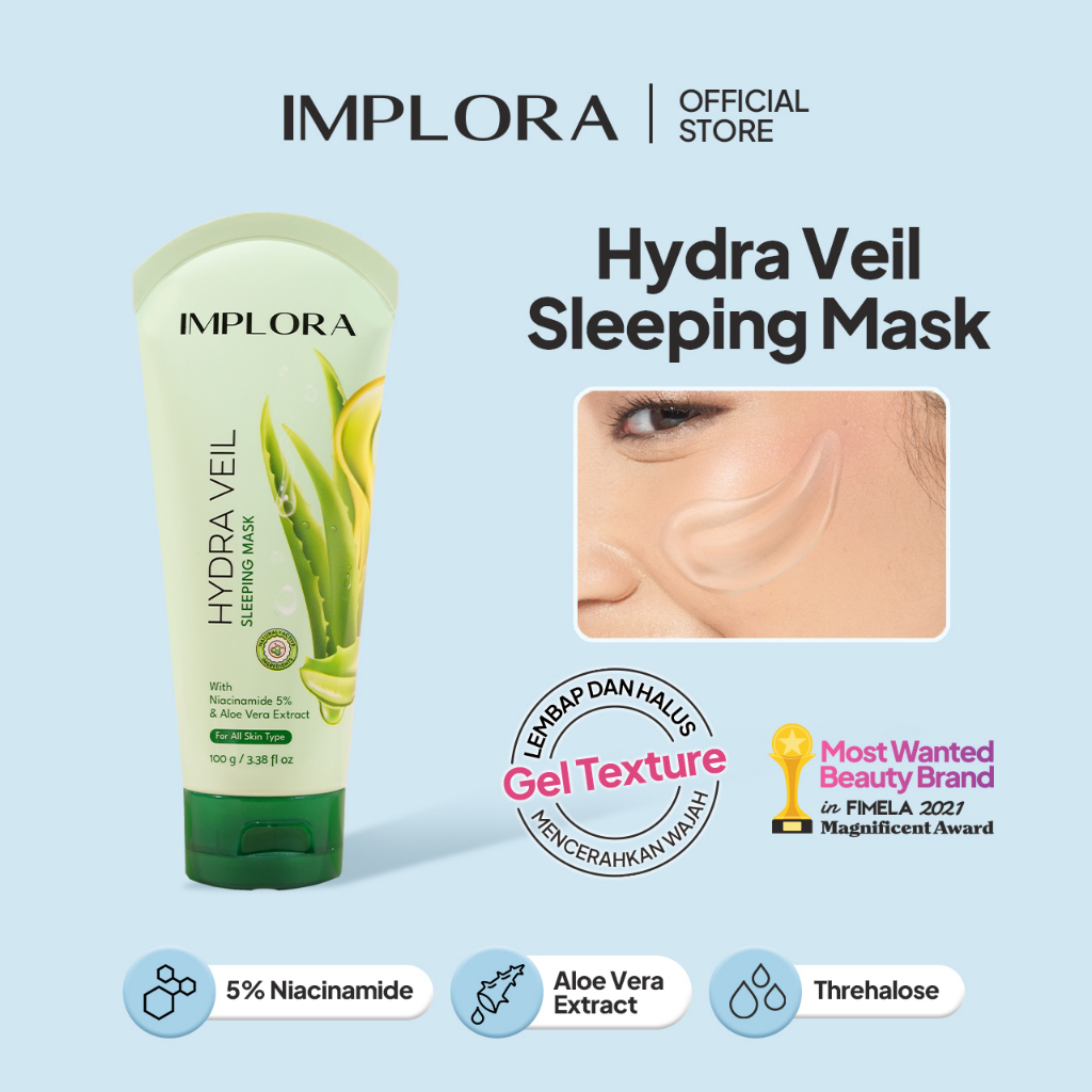 Implora Hydra Veil Sleeping Mask Implora Jelly Face Mask | Shopee Malaysia