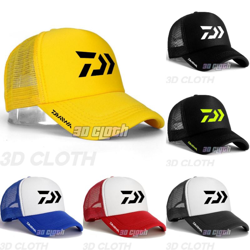 Fishing trucker Net Hat/Man Women's Fishing trucker Hat DAIWA logo model Shopee Malaysia