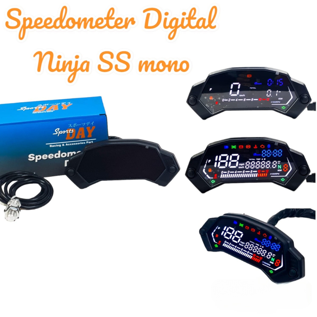 Speedometer ninja SS Mono full digital Spido digital ninja Mono 250fi full digital Sportday full