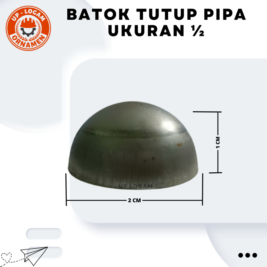 Iron Pipe Cap Shell All Sizes Shopee Malaysia
