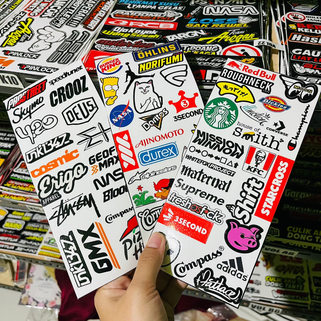 LOKAL Sticker Pack Contains 64 Local Brands Print Cut Glossy Lamination ...