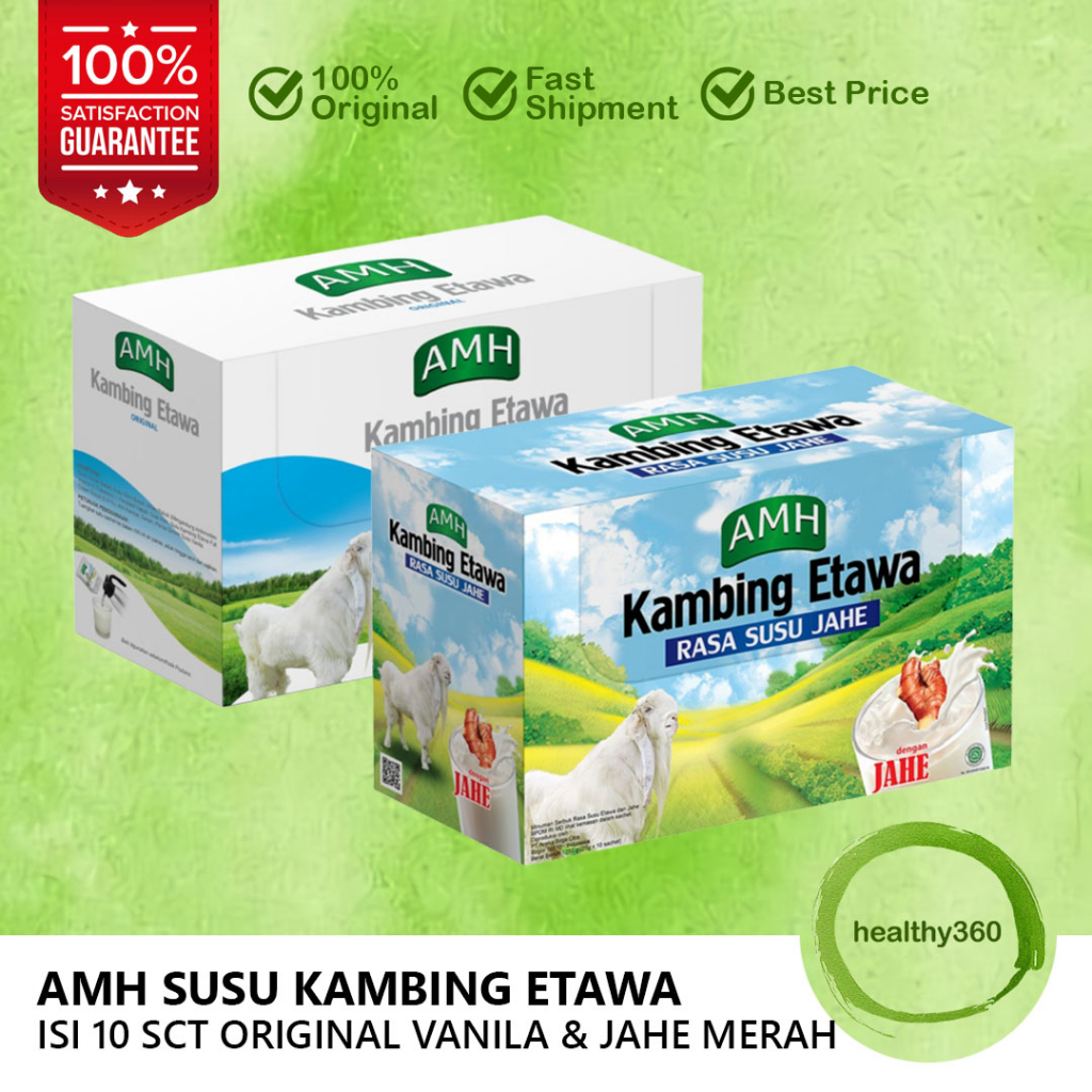 MERAH Amh Goat Milk Etawa Box Contains 10 Sachets Original Vanilla ...