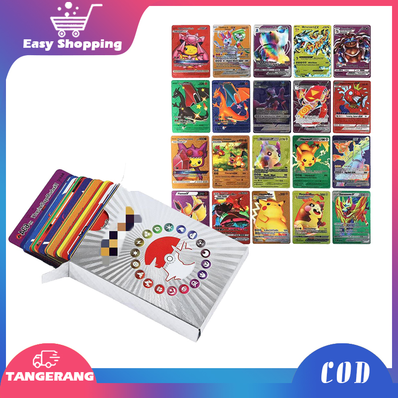55pcs Rare Pokemon Cards Charizard Pikachu Pokemon Card Color | Shopee Malaysia