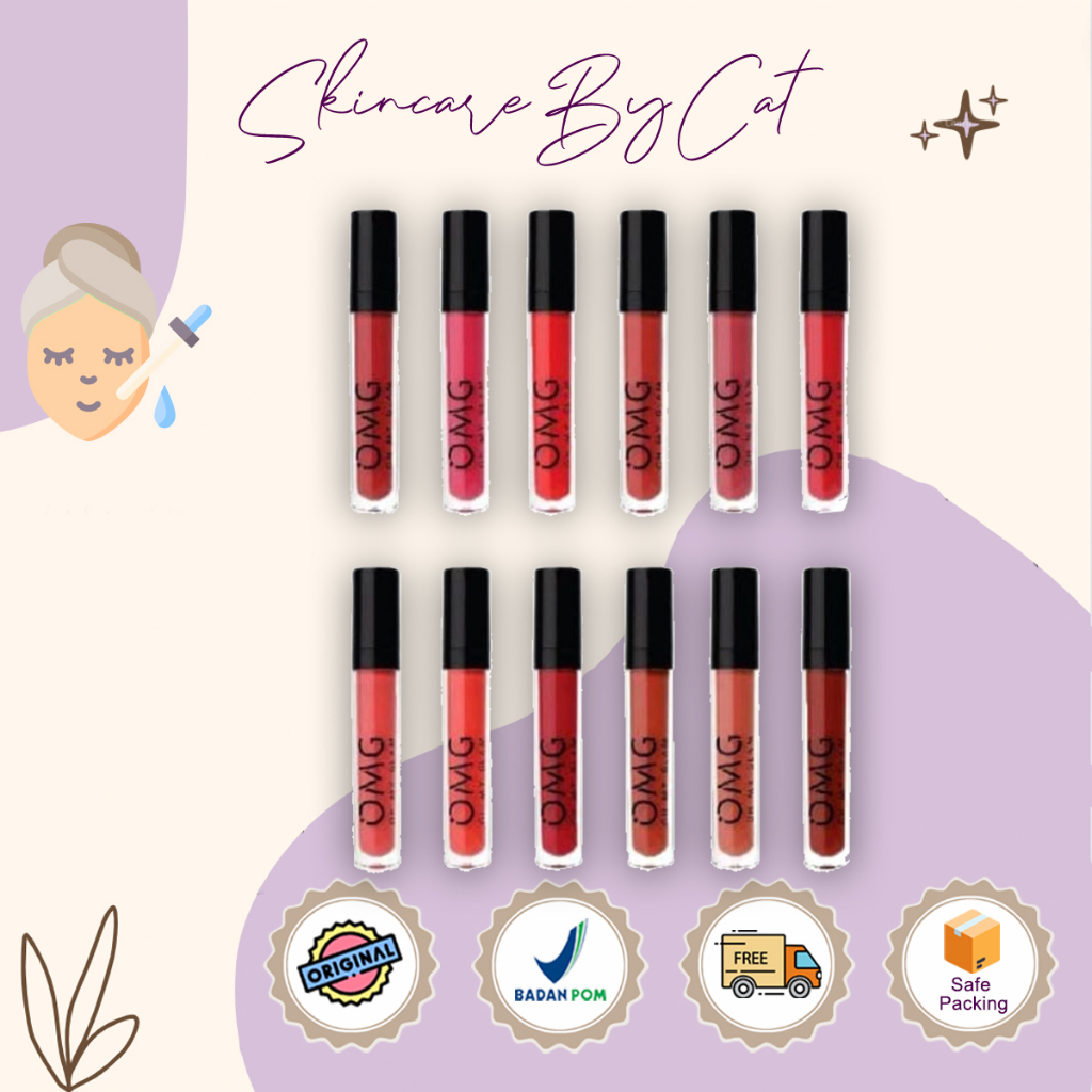 Omg OH MY GLAM Matte Kiss Lip Cream 3.5gr | Shopee Malaysia