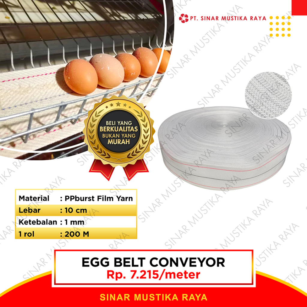 Egg Belt Conveyor Belt Laying Chicken Egg Carrier Belt PP Yarn Shopee