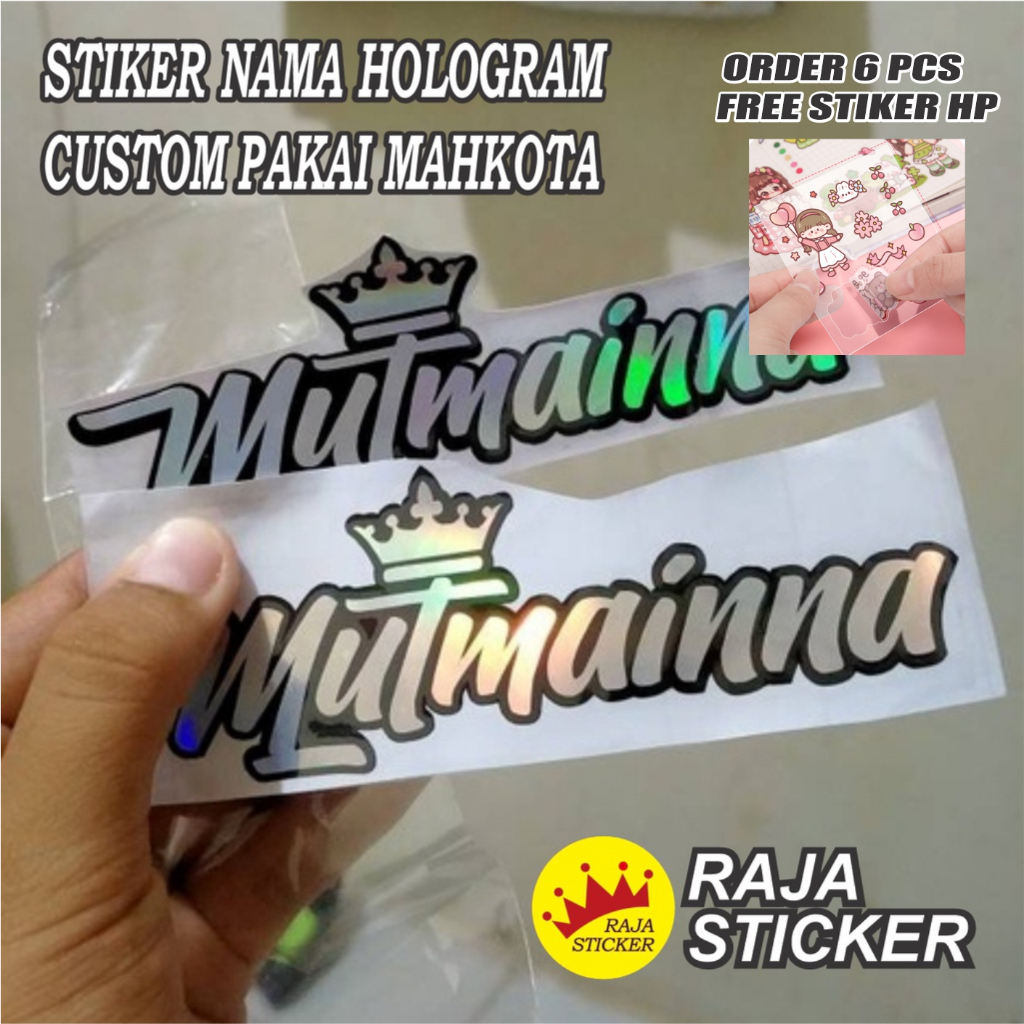 Custom Crown Name Sticker | Shopee Malaysia