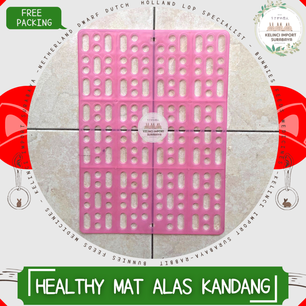 Healthy MAT Plastic Rabbit Cage MAT Anti Wound - 35x25cm | Shopee Malaysia