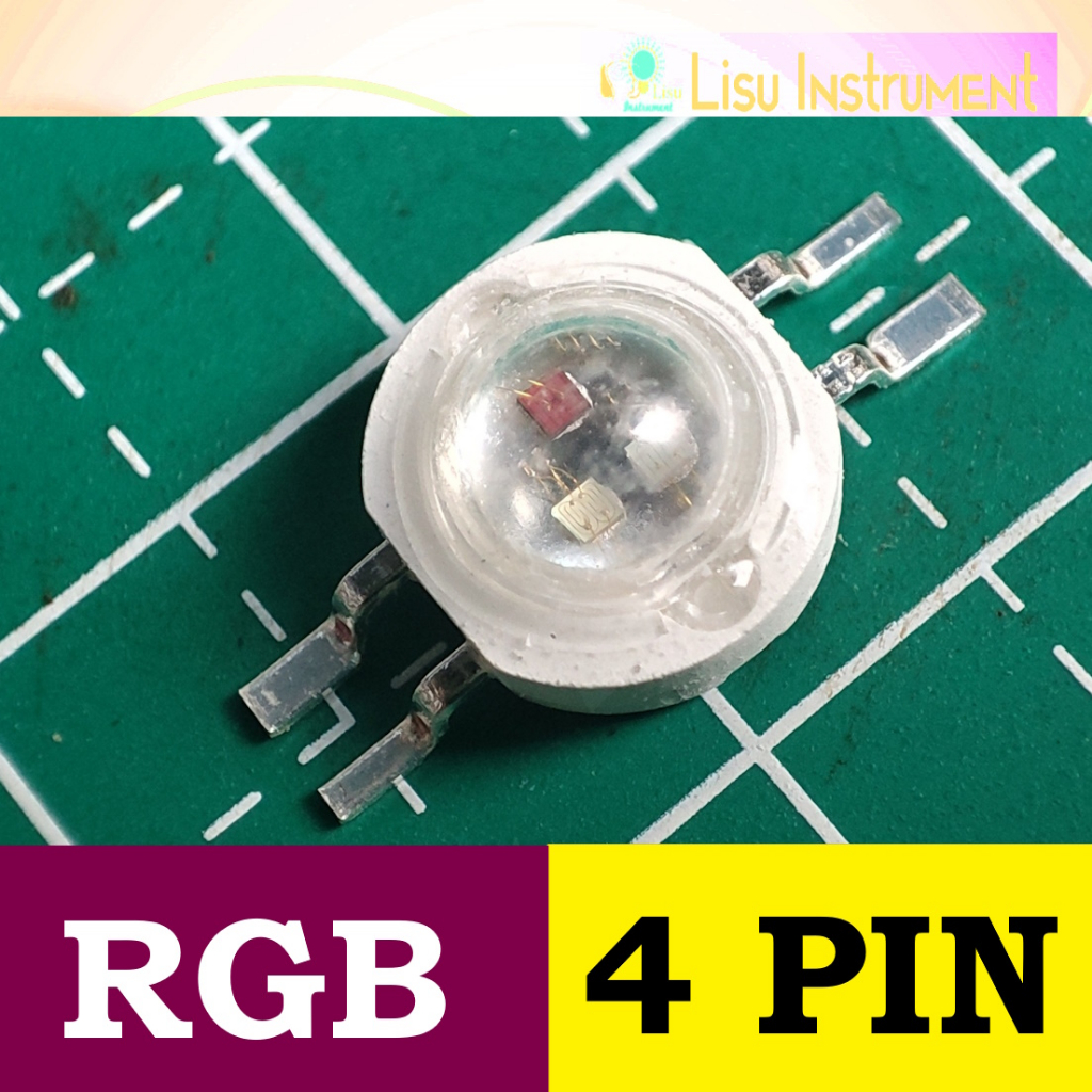 High Power LED HPL lamp 3W RGB Red Green Blue 4 pin | Shopee Malaysia