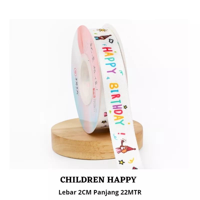 V - HAPPY BIRTHDAY Ribbon - Children's BIRTHDAY Gift Ribbon | Shopee ...