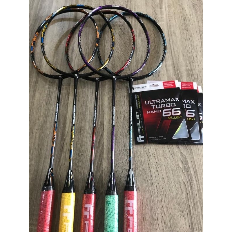 Original Felet Aero Force 45LBS AeroForce Badminton Racket | Shopee ...