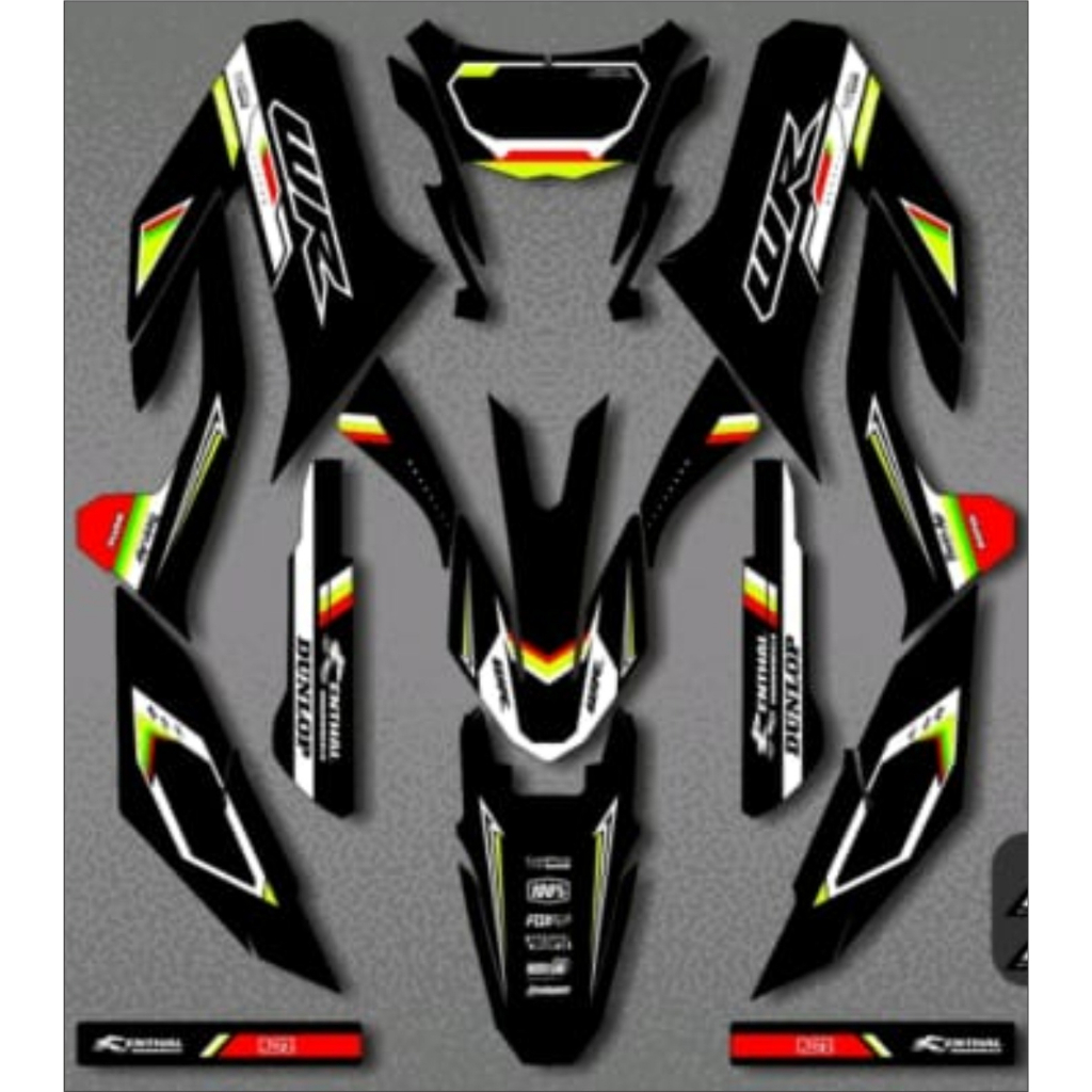 Decal WR 155/STICKER DECAL YAMAHA WR/DECAL CUSTOM YAMAHA WR FREE Change ...