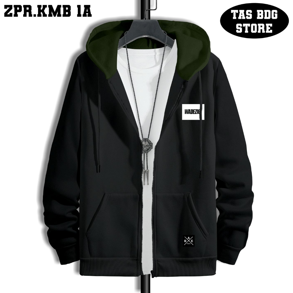 HITAM L,xl,xxl Jacket zipper hoodie Black zipper | Shopee Malaysia