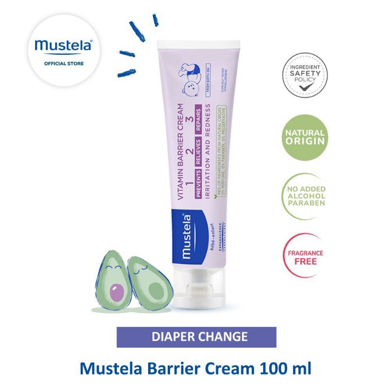 Mustela Barrier Cream 100Ml Diaper Rash Cream Shopee Malaysia