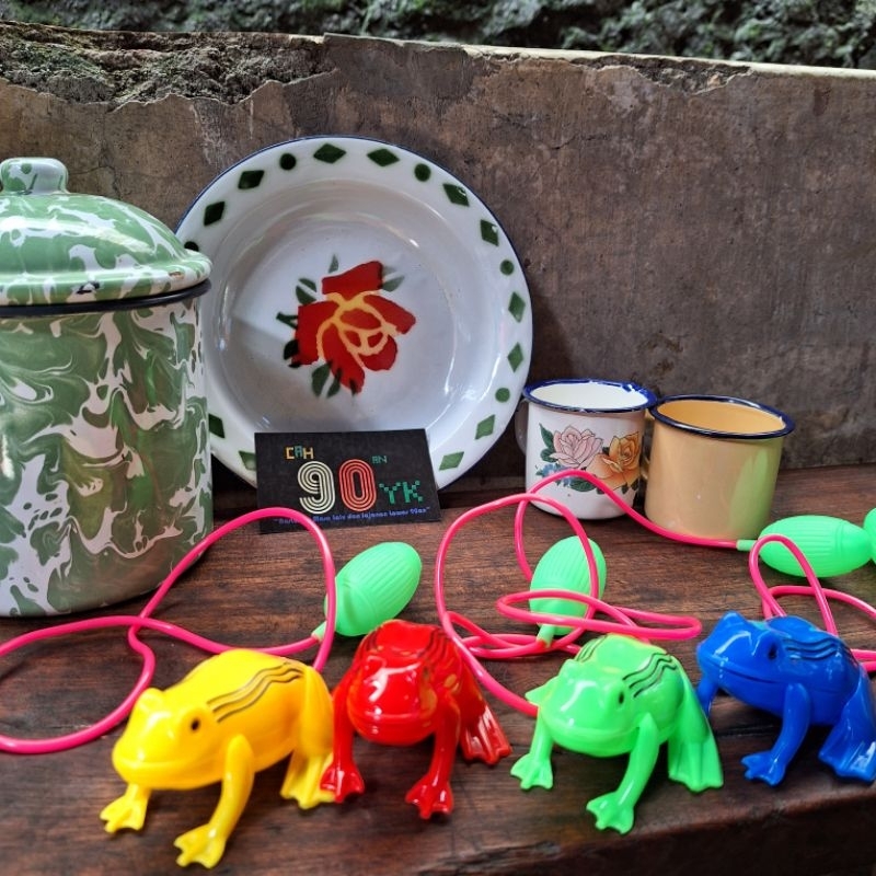 Legend 90s Rare Old School Wind Pump Frog Toy Racing Frog | Shopee Malaysia