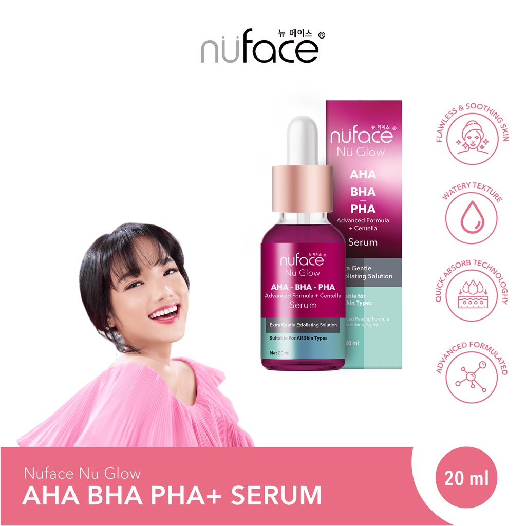 Nuface Nu Glow AHA-BHA-PHA Advanced Formula+Centella Serum | Shopee ...