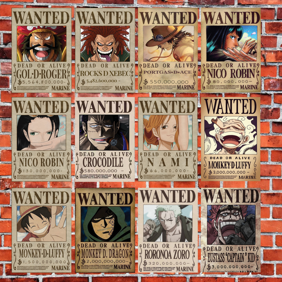 One PIECE BOUNTY POSTER 12pcs Shopee Malaysia