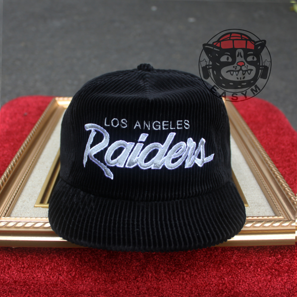 New Era Las Vegas Raiders 'Corduroy Script' Golfer Snapback