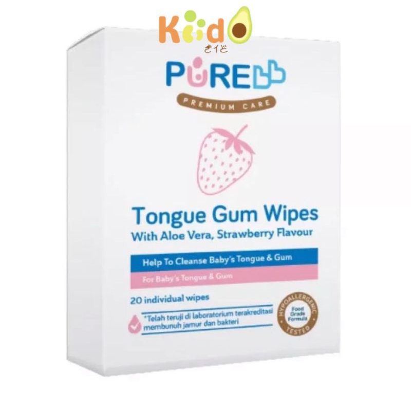 Pure Baby Tongue Gum Wipes Baby Gum & Tongue Wet Wipes 20's Shopee