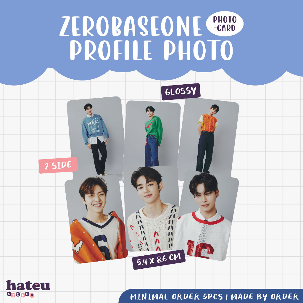Zerobaseone ZB1 Unofficial Photocard Profile Photo Shopee Malaysia