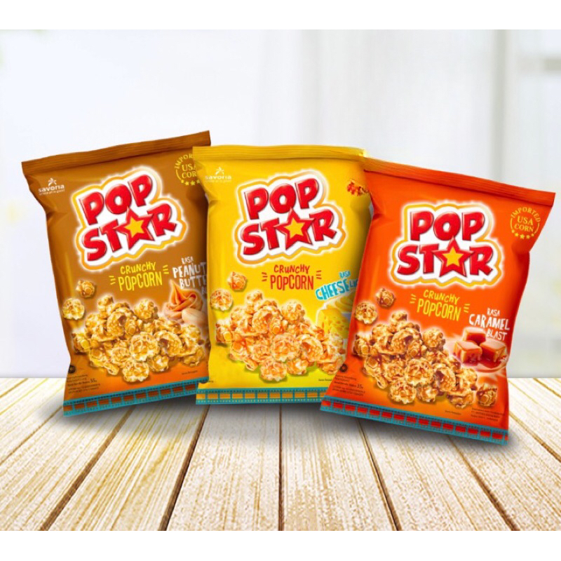 Popstar Crunchy Popcorn All Variant 35g Snack Snack Shopee Malaysia