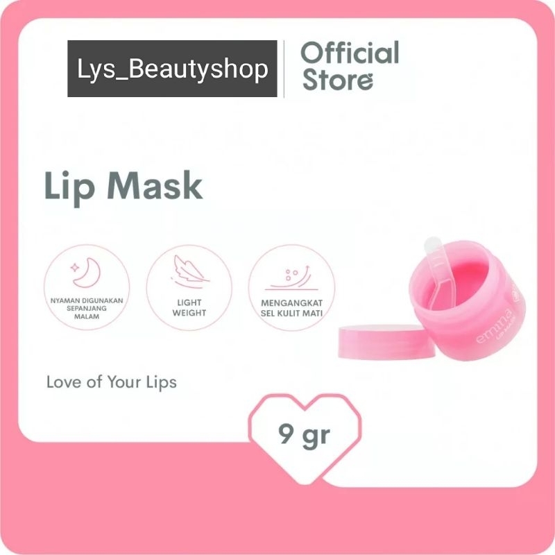 Emina Lip Mask 9r Sleeping Lip Mask Sugar Rush Lips Scrub Moist