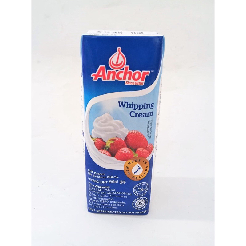 Anchor Whipping Cream/Anchor Whip Cream 250ml Shopee Malaysia