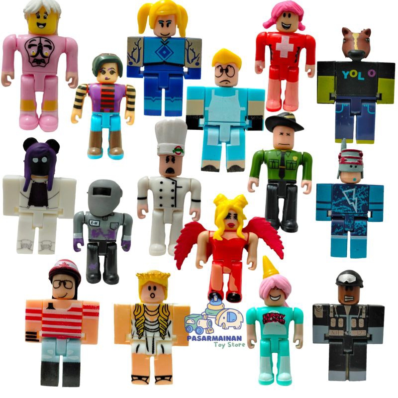 Roblox Figure Toys Set Of 16 Miniature Roblox Cake Topper Display ...