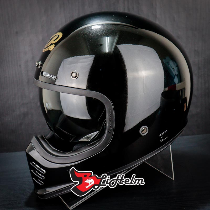 Jpx Helmet JP SIGNATURE SOLID Retro CLASSIC HELMET Ddring SYSTEM