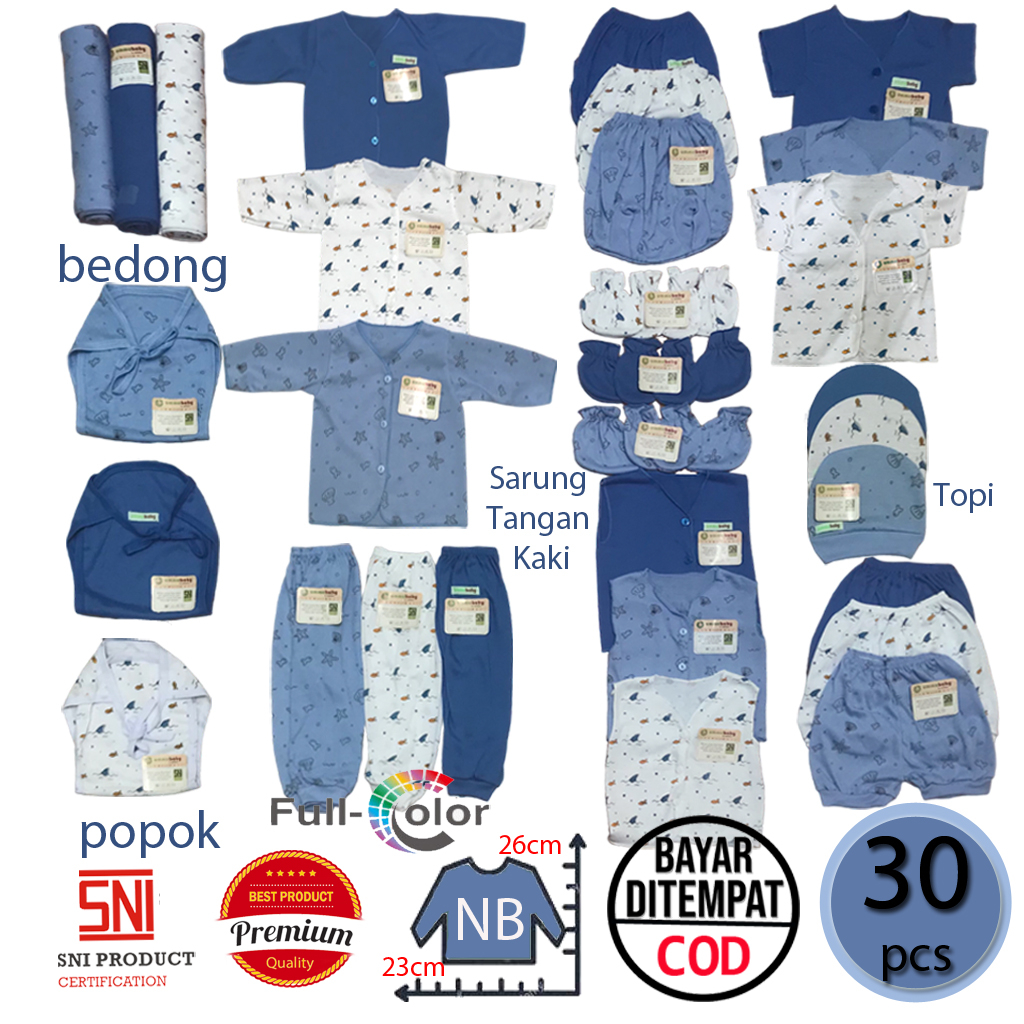 1st Birthday Baby Blue and white 5pc pants set main image 1