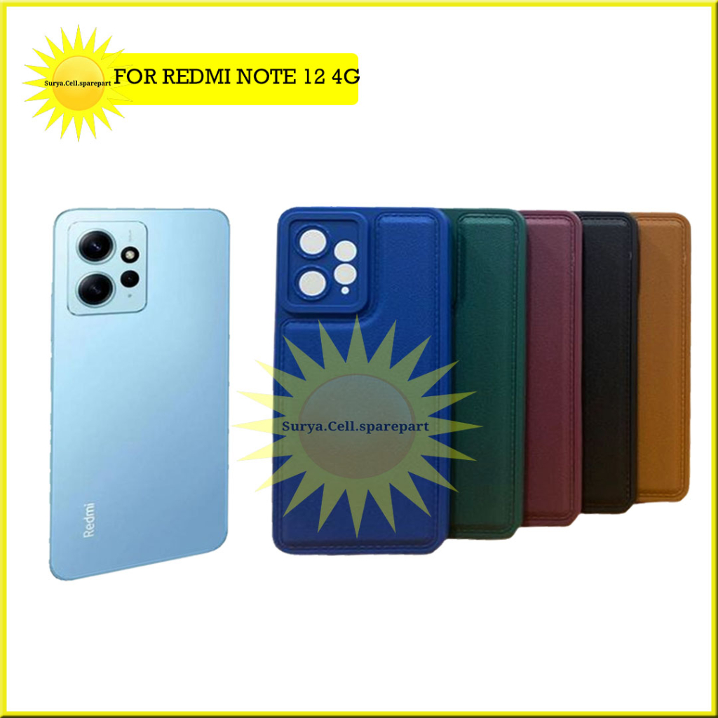 Case Square Leather Pro Xiaomi Redmi Note 12 4g 5g Redmi Note 12 Pro 4g ...
