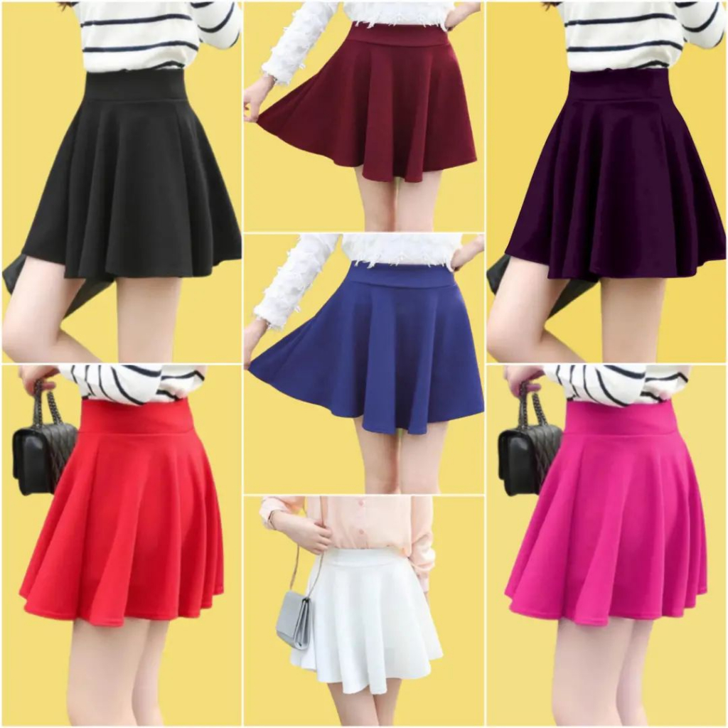 Women's Short Skirt Sports Skrit Korean Mini Jumba Skirt Women Scuba ...