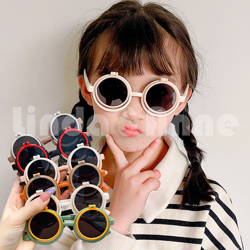 Modern Style Two Layer Cute Children's Round Glasses/Men's And Women's