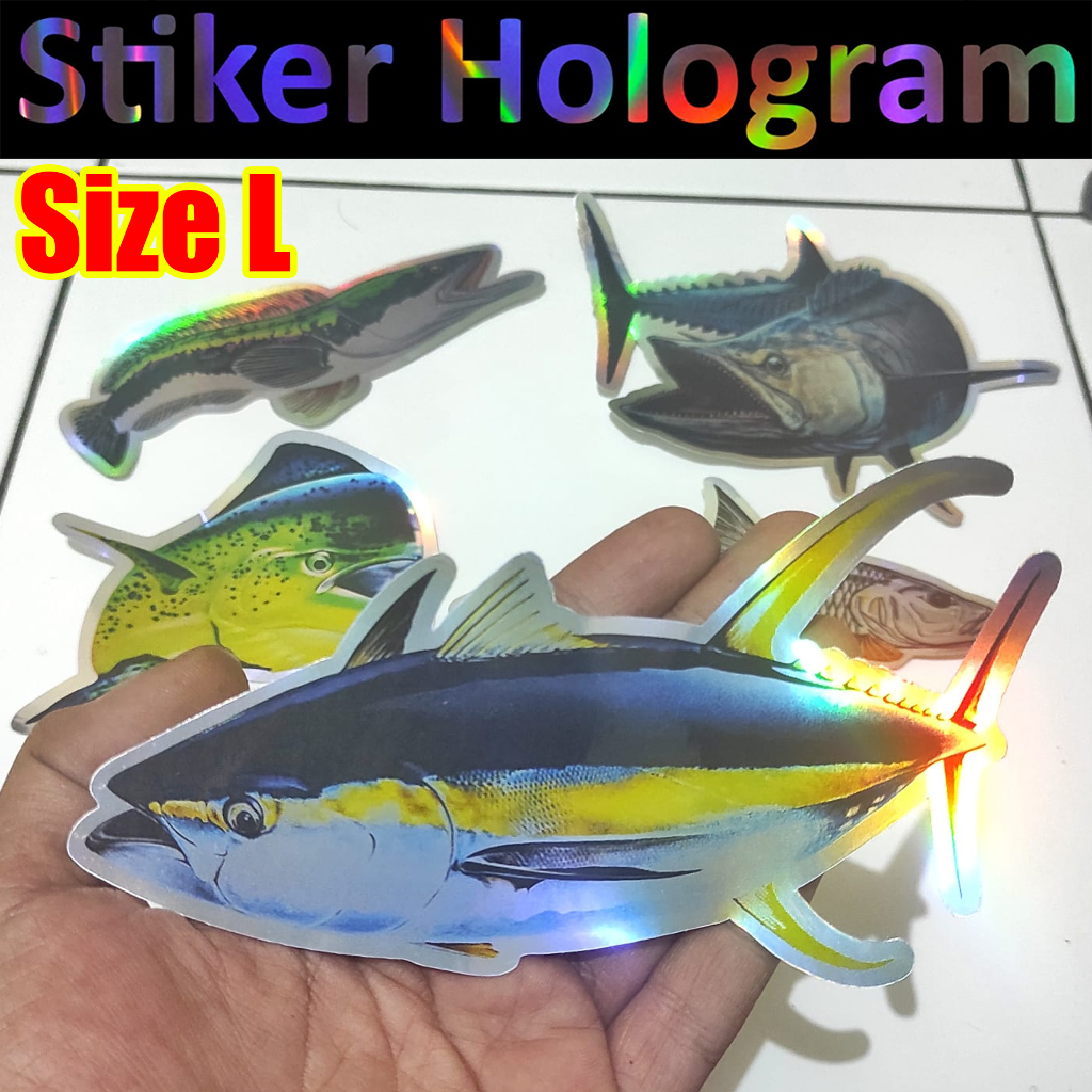 Barramundi Void Snakehead Freshwater Cutting Hologram Sticker | Shopee ...