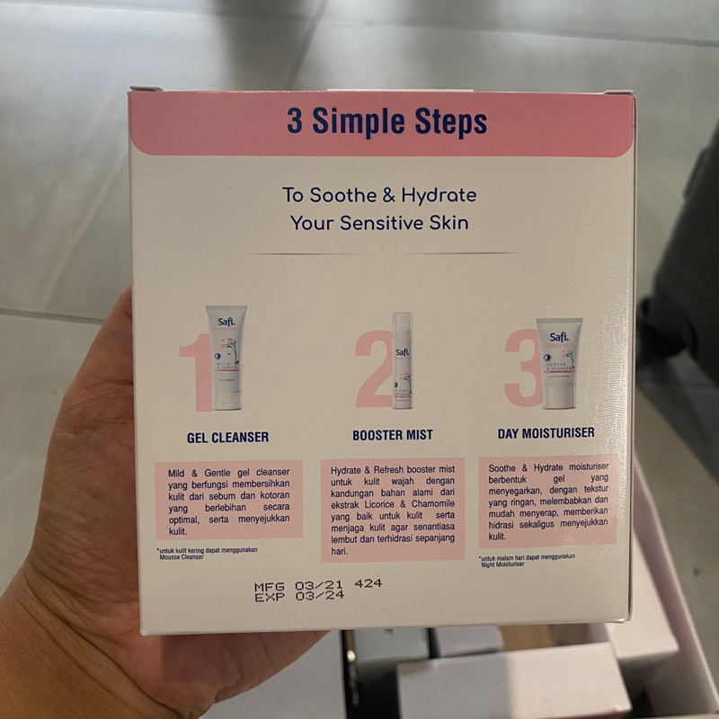 SAFI DERMASAFE 3 ESSENTIAL KIT TRAVEL SIZE CONTENTS 3 ORIGINAL COMPLETE ...