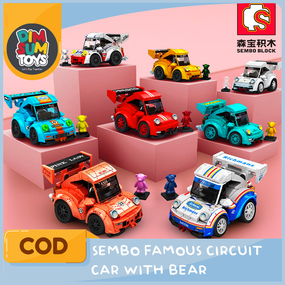 Toys Bricks Sembo Block Famous Car World Racing Circuit Racing Car Beam ...