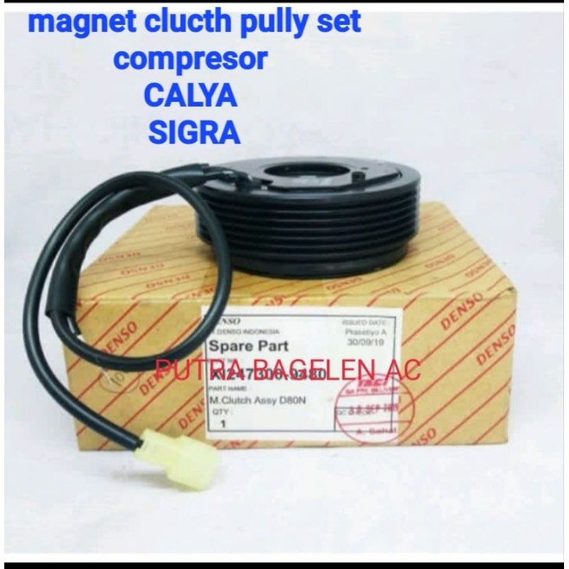 Magnet clucth pully set Car ac Compressor original denso SIGRA ...