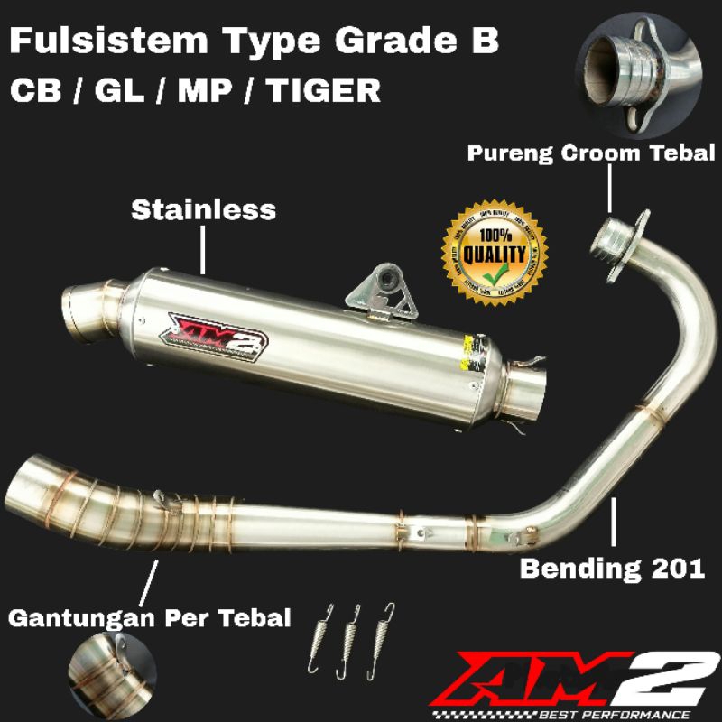 Original Racing Exhaust AM2 Best Performance GRADE B Pnp Cb Gl Mp Tiger ...