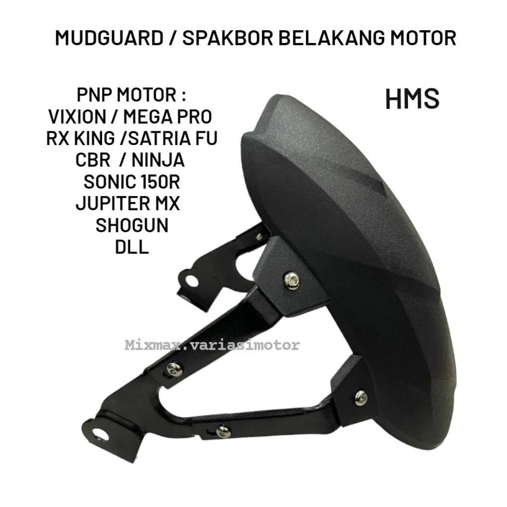 Mudguard Fender Under Rear MUD GUARD SHARK HMS PNP MOTOR VIXION RX KING MX KING TIGER SATRIA FU