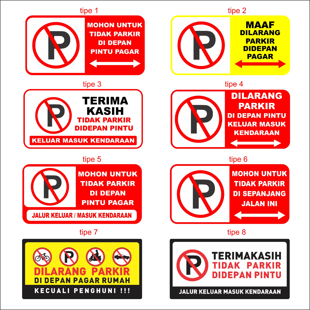 Custom Acrylic No Parking SIGNAGE SIGNAGE Signs Fox Words And Own DSIGN ...