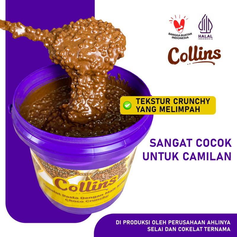 Collins CHOCO CRUNCHY 1KG, COLLINS Chocolate Jam 1KG, Chocolate Jam