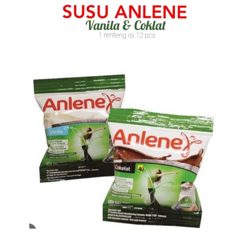 Sashet DRINKS HEALTHY SACHET ANLENE RENTENG MILK VANILLA AND CHOCOLATE ...