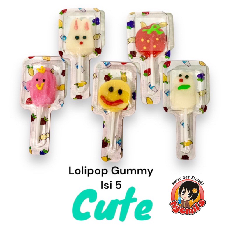 Viral Soft jelly Lollypop Candy, Studded With Sugar Assorted Fruit
